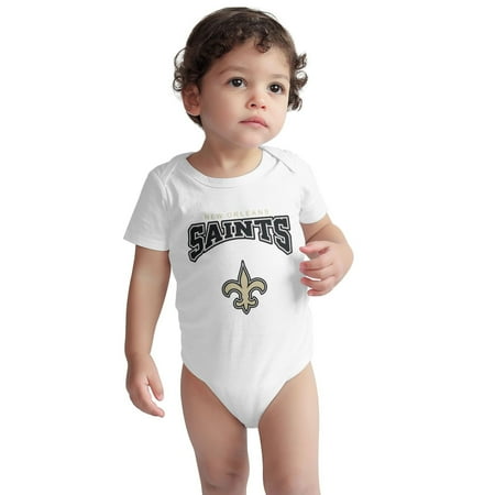 

Saints Unisex Baby Short Sleeve Jumpsuit Newborn One Piece Suit Boys And Girls Round Neck Bodysuit