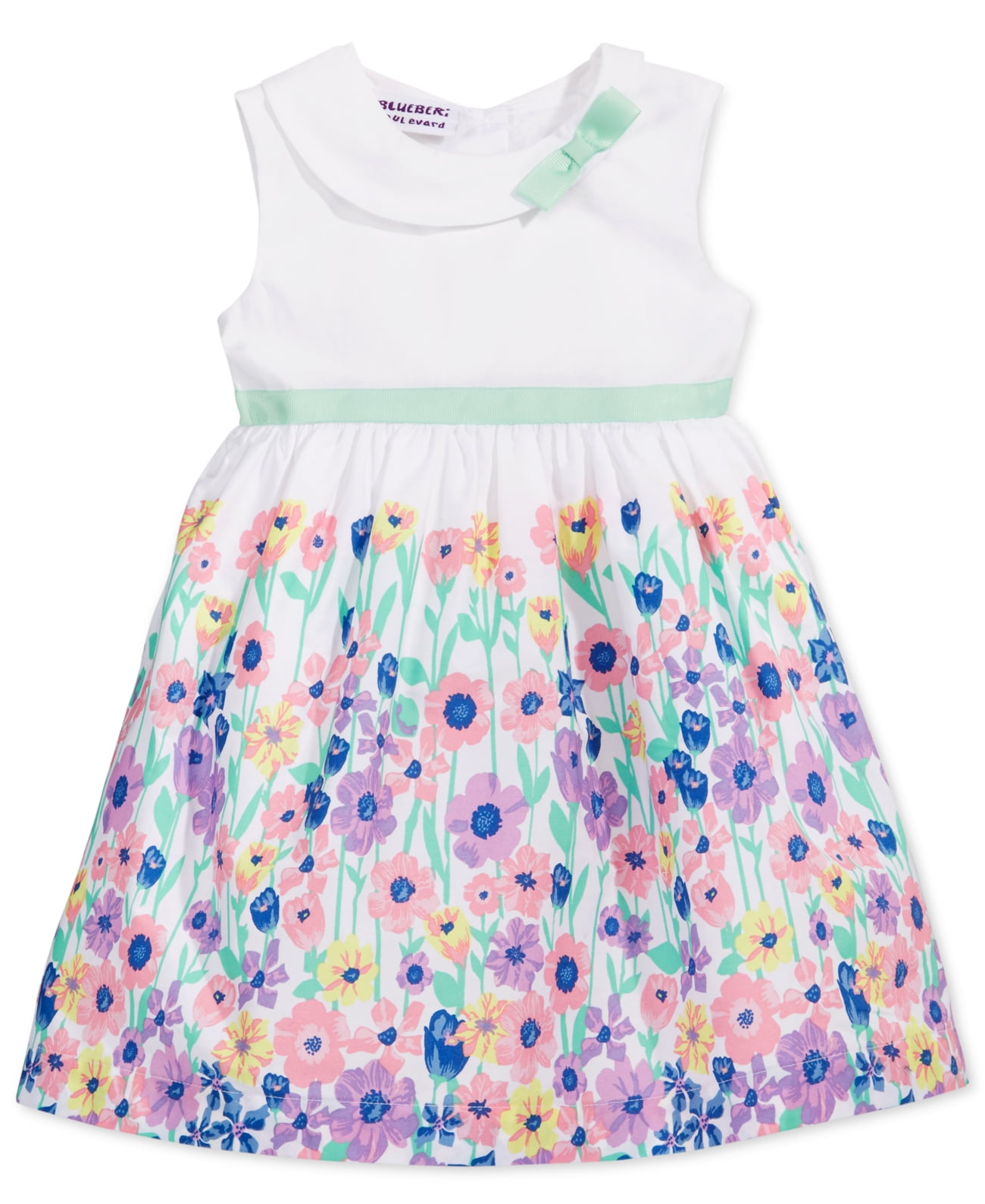 Blueberi Boulevard FloralPrint Dress, Baby Girls 3 6 Months