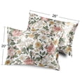 thumbnail image 4 of Sweet Jojo Designs Vintage Floral Pink Green Yellow White Decorative Satin Pillowcases, 4 of 6
