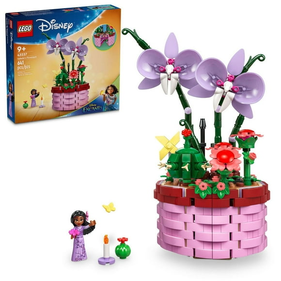 LEGO Disney Encanto Isabela’s Flowerpot, Buildable Orchid Flower Toy for Kids with Disney Encanto Mini-Doll, Disney Toy for Play and Display, Fun Disney Gift for 9 Year Old Girls and Boys, 43237, Includes 641 Pieces, Ages 9+