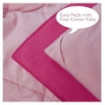 thumbnail image 5 of saney 3pc Size Comforter Set - All Season Reversible Down Alternative Comforter with Two Shams - Quilted Duvet Insert with Corner Tabs - Box Stitched - Super Soft, Fluffy, 5 of 8