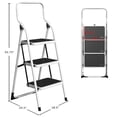 thumbnail image 2 of Pentagon Tools 3-Step Portable Folding Stool - Heavy-Duty Step Stool Ladder, 2 of 5