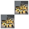 thumbnail image 2 of bedienty Light String Plastic String Light Chain for Party Light Chain Waterproof Home Garden wedding Party Outdoor Holiday Decoration Silver warm white 2Set, 2 of 6