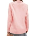 thumbnail image 3 of Womens One Button Solid Lapel Blazer Coat Business Formal Casual Outwear Jacket, 3 of 4