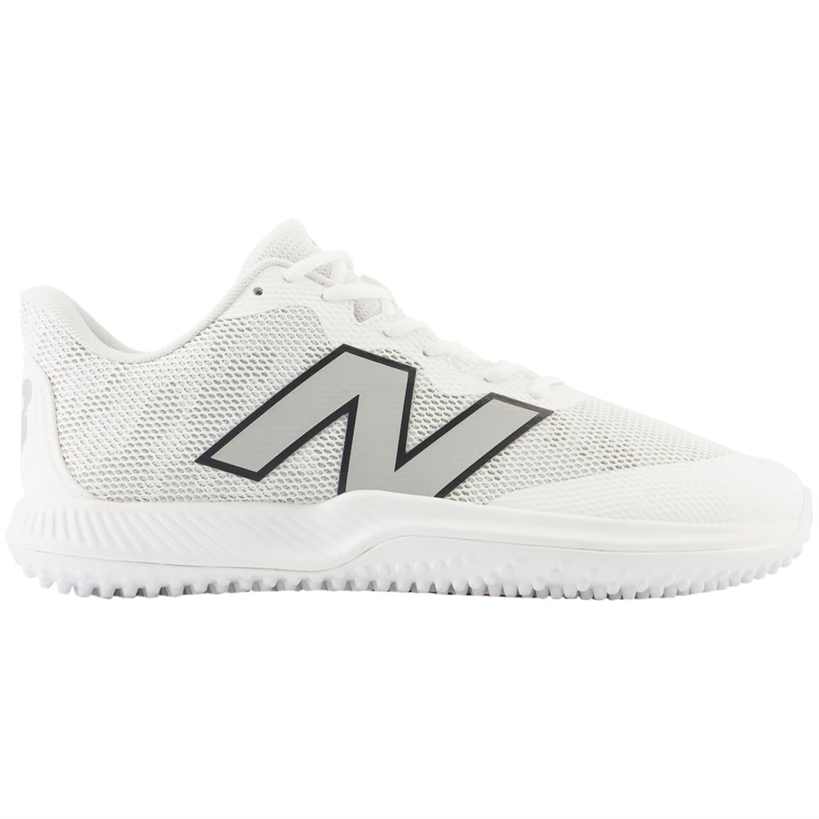 New Balance Mens FuelCell 4040v7 Turf Trainer Baseball Shoes White/Grey 12