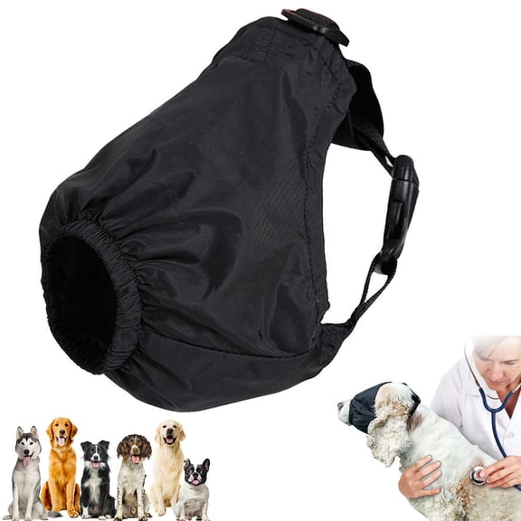 NOVELAR Adjustable Dog Eye Mask for Anxiety, Snug Fit with Breathable Fabric, Ideal for Home Use and Post-Operative Recovery