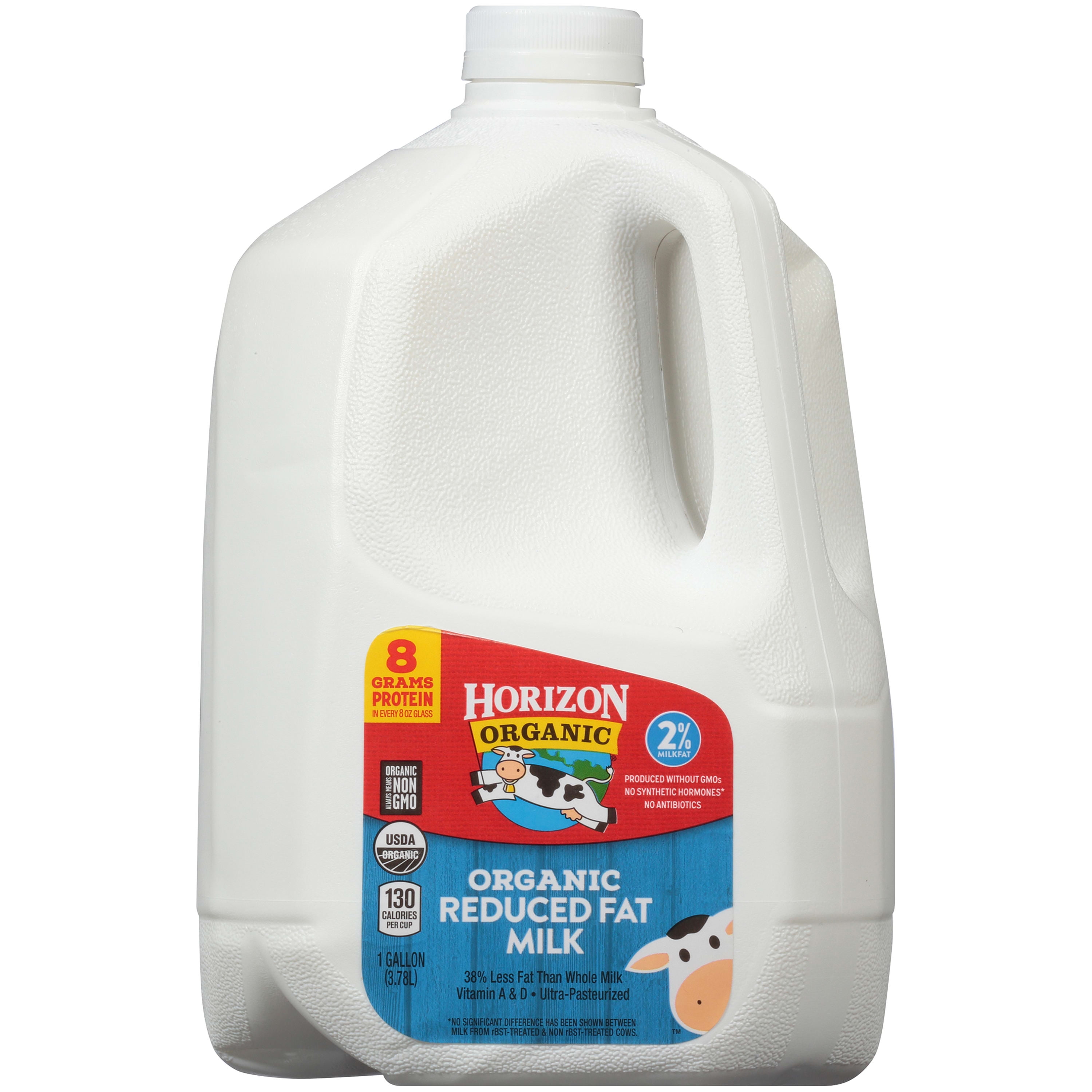 Horizon Organic 2 Reduced Fat High Vitamin D Milk, 1 Gallon Walmart
