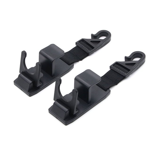 Jinsinto 2 Pcs Crochet d'Appui-tête de Siège de Voiture Réglable, Cintre Universel Solide et Durable