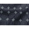 thumbnail image 4 of oneOone Viscose Jersey Fabric Diamond & Circle Block Printed Craft Fabric BTY 60 Inch Wide, 4 of 5