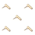 thumbnail image 2 of Matsuzay Adaptador de enchufe estéreo, divisor de auriculares de aleación profesional, convertidor de 90 °, accesorios de tarjeta de sonido Type2 NO2, 2 of 6