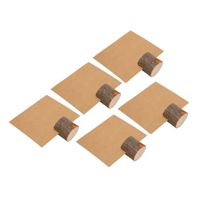 Soporte rústico para números de mesa, 5 unidades de tarjetas de lugar de madera, soportes para tarjetas de lugar rústicos, soporte para tarjetas con nombre, rendimiento sólido