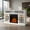 White, variant on Topcobe 48" Electric Fireplace TV Stand with Cabinets for TVs Up to 55", Corner Cabinet, TV Furniture for Living Room, White