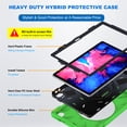 thumbnail image 5 of XYX Case for Lenovo Tab P11 Plus/Tab P11 11.0 inch Released 2021 with 360 Degree Rotating, Hand Strap, Shoulder Strap, Green, 5 of 7