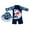 Navy, variant on Hienoo Toddler Boys Cartoon Shark Print Long Sleeve Zip-Up Rash Guard One-Piece Swimsuit