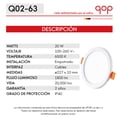 thumbnail image 3 of Qop Empotrado Ajustable 20w 3000k/6500k Paquete De 2pz, 3 of 3