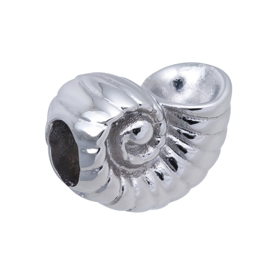 Hallmark, Women's Stainless Steel Silver-tone Snail Bead