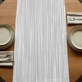 thumbnail image 5 of Table Runners 90 Inches Long Dress Scarves, Gray Lines Farmhouse Coffee/Dining/Kitchen Table Runner for Living Room, Vintage Wave Stripes Texture Simple 13x90 Inch, 5 of 9