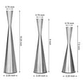 thumbnail image 3 of Taper Candlestick Holders Set of 3, Metal Candle Holders for Tall Candles,Candlestick Set for Wedding Centerpiece, Dining Table, Mantel,Restaurant Party Decoration, 3 of 9