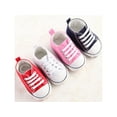 thumbnail image 2 of Unisex Baby Boys Girls Sneaker Soft Anti-Slip Sole Newborn Infant First Walkers Canvas Denim Shoes, 2 of 3
