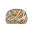 thumbnail image 7 of Portable Bags Clutch Pouch Zipper Smooth Built-In Compartment For Travel Vacation Business Camping Tiger Skin Print Style Lightgreen_4, 7 of 7