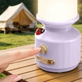 thumbnail image 4 of MMJ Portable Camping Lamp Bedside Night Light with Handle Rechargeable for Bedroom Outdoor Tent 8.7x3.1x2.9in, 4 of 6