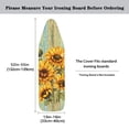 thumbnail image 5 of Kuiaobaty Sunflower Wood Grain Ironing Board Cover Table Top Home Decoration Non Stick Scorch and Stain Resistant Iron Dust Cover Protector Cover Standard Size 15 x 54 Inch, 5 of 5