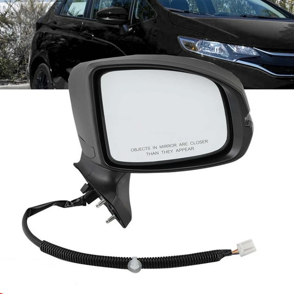 MZORANGE Mirror Assembly For Honda Fit 2015-2020 Passenger RH Side Black Maual Fold 3Pin，Right