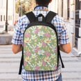 thumbnail image 5 of JUNZAN Flowers And Buds Pattern Travel Laptop Backpack for Men Women,17Inch Waterproof Bag with Side Pockets Casual Daypack for Weekender Business Hiking-One Size, 5 of 6