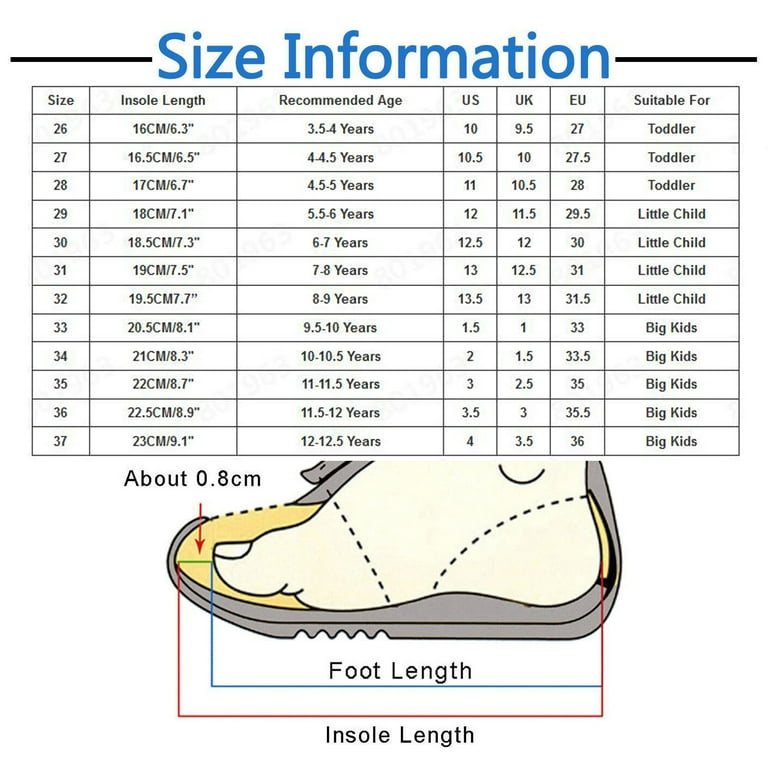 Toddler Girl Shoes Size 9C Fashion All Seasons Children Casual Shoes Girls Thick Sole Solid Color Hook Loop Solid Color Comfortable Simple Style Kid