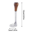 thumbnail image 3 of TIELUTT Presse-Purée et Presse-Purée en Acier Inoxydable Robuste, Presse-Aliments Commercial, Ergonomique et Confortable, Indispensable pour Appartement, Ensemble de Pierres Chauffantes pour Pain, Appareils de Cuisson pour Hommes, Porte-Monnaie pour la Maison, Mignonne Cuisine, 3 of 8