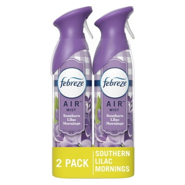 Febreze Air Freshener Spray, Odor-Fighting Room Spray, Southern Lilac Mornings, 8.8oz, 2 Count