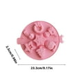 thumbnail image 3 of Silicone Christmas Baking Mold Making Candy Chocolate Cake Ice Cube Santa Christmas Tree Snowman Snowflake Donut Design 9 inch, 3 of 5