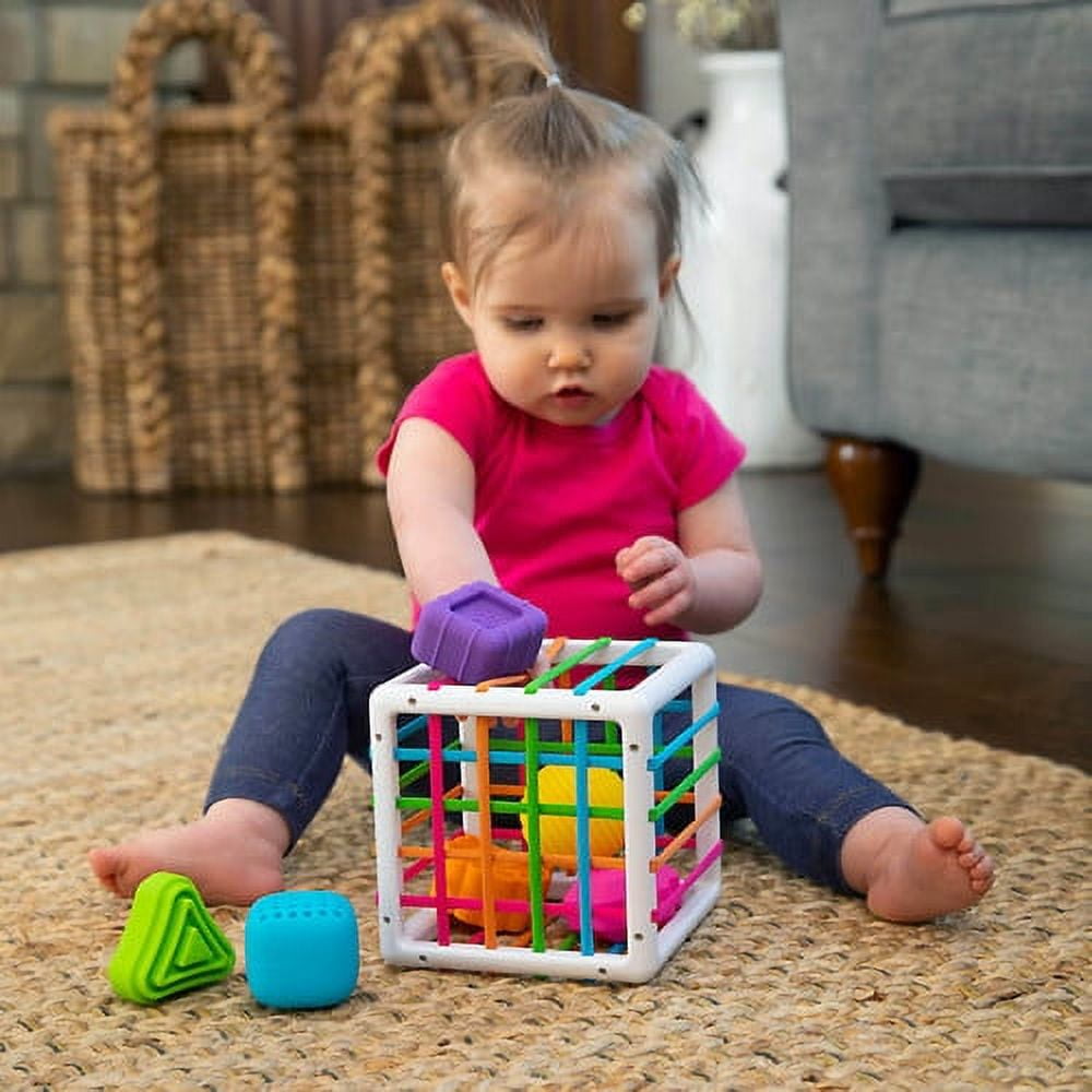 Bigjigs Toys Wooden Early Learning Activity Centre - 5-in-1 Baby Activity Triangle For Toddlers 12+ Months