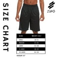 thumbnail image 6 of Zupo 4 Pack: Men's Active Performance Quick-Dry Athletic Basketball Workout Gym Knit Shorts with Pockets X-Large, Set F, 6 of 7
