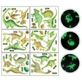 thumbnail image 4 of 6 piezas de Pegatinas de pared de dinosaurios PENGJTMXG calcomanías que brillan en la oscuridad, 4 of 4