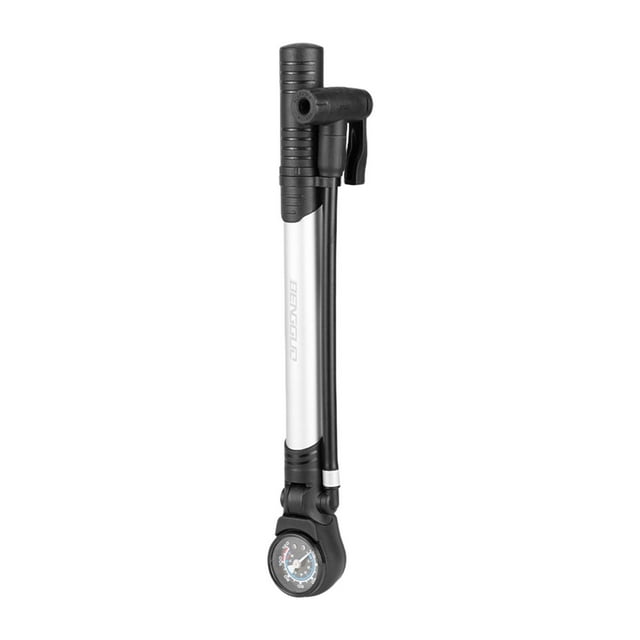 Bomba de neumático de bicicleta Sunnimix Mini bomba de bicicleta manual alta presión Plata