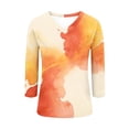 thumbnail image 4 of Summer Blouses for Women,3/4 Length Sleeve Womens Tops V Neck Three Quarter T Shirts Spring 2026 Dressy Casual Blouses, 4 of 8
