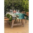 52x70 Inch Outdoor Tablecloth with Umbrella Hole Zipper Rectangle ...