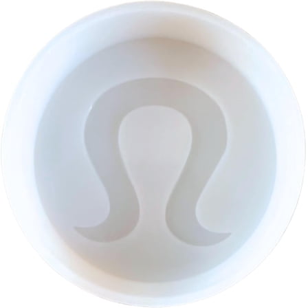 Lemon Logo Freshie Silicone Mold 4 x 4.5 x 0.8 Yoga Athletic Wear Scented Aroma Beads Supplies Resin, Car Candles, Soap Oven Safe Bake Heat Resistant to 400 F