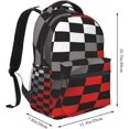 thumbnail image 2 of Faith Over Fear Patriotic Christian Cross American Flag Laptop Backpacks Double Shoulder Laptop Pack Bag Daypack Back Pack Bags Rucksack Computer Bag with Side Pockets Front Zipper Pockets, 2 of 6
