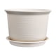 thumbnail image 2 of Jardineras De Plástico Maceta beige gruesa con bandeja para plantar en interiores y exteriores, decoración del hogar y jardín (1 unidad) JASKFLY, 2 of 8