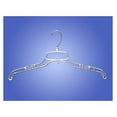 thumbnail image 2 of Plastic Clothes Hangers 50 Pack - 17 Inch Clear Hangers - Heavy Duty Swivel Hook Clothes Hangers for Shirt, Blouse, Coat, Sweater, 2 of 2
