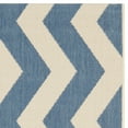 thumbnail image 6 of SAFAVIEH Courtyard Ayden Chevron Indoor/Outdoor Area Rug, 6'7" x 9'6", Blue/Beige, 6 of 8
