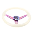 thumbnail image 1 of Drifting Steering Wheel, Luminous Steering Wheels Day White 334mm Universal Acrylic Night Green  For Racing For UTV For Go Kart, 1 of 8