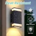 thumbnail image 3 of HKMGT Modern Outdoor Wall Sconce, IP65 Waterproof,  12W Black Aluminum LED Fixtures for Porch Patio 2 Pack, 3 of 9