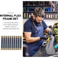 thumbnail image 2 of EcoNesxp 10pcs10pcs12cm Metal Interior Flexible Frame Tote Bag Hinge Spring Clip Bag for DIY Craft Coin Purse Bag Sewing Making Craft Coin Purse Bag Sewing Making cm Metal Interior Flexible Frame Tot, 2 of 4