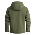 thumbnail image 5 of LEKWK Rain Jacket Men Big and Tall Water Resistant Lightweight Windbreaker Hooded Coat Full Zip Hiking Running Golf Outdoor Activewear, 5 of 9
