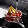 thumbnail image 5 of 2pc Sink Draining Basket, Drainage Basket Funnel, Vegetable Baskets For Kitchen, Large Capacity Vegetable Washing Basket, Fruit Basket For Countertop Plastic, 5 of 6