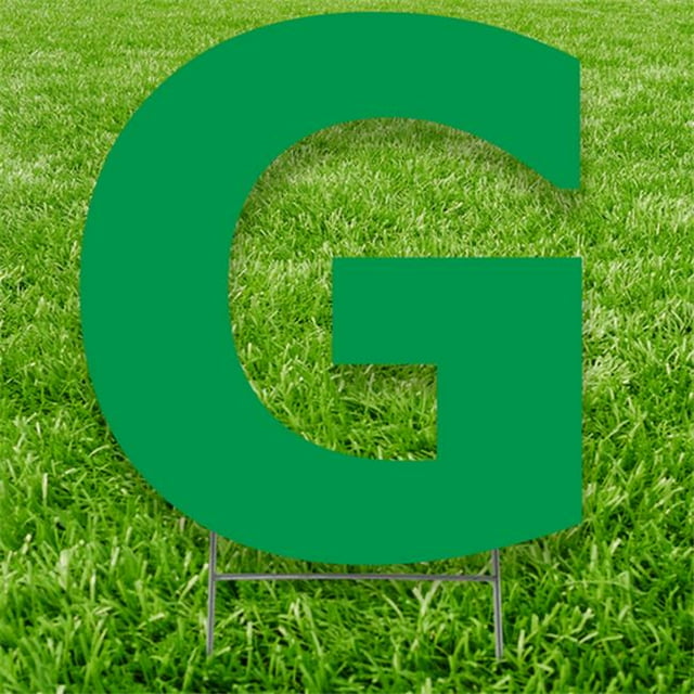 Advanced Graphics 3325 20 x 15 Po Lettre G Yard Signe&44; Vert