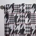 thumbnail image 3 of DESIGN ART Designart 'Classic Houndstooth Pattern' Mid-CenturyCurtain Single Panel 52 in. wide x 95 in. high - 1 Panel 95 Inches, 3 of 5